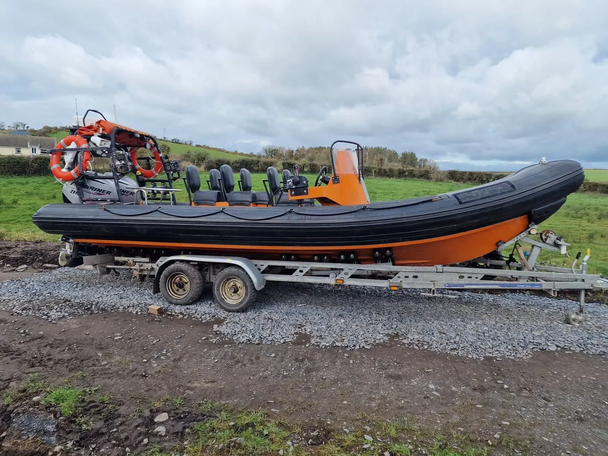 Delta 740X RIB Mariner 115hp Outboard & Trailer - Image 1