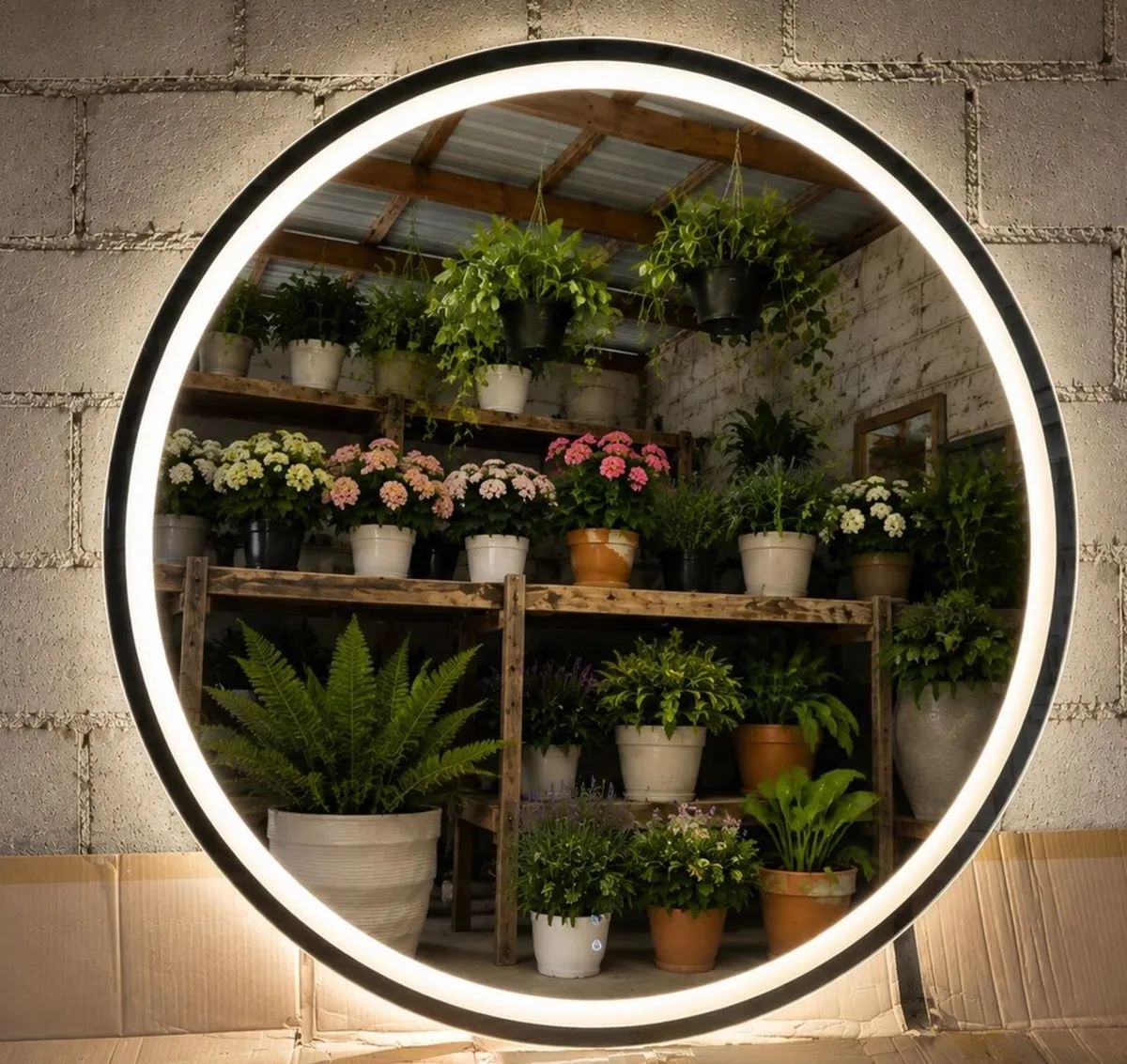 LED Bathroom Mirror Dual LED Bluetooth Speakers - Image 3