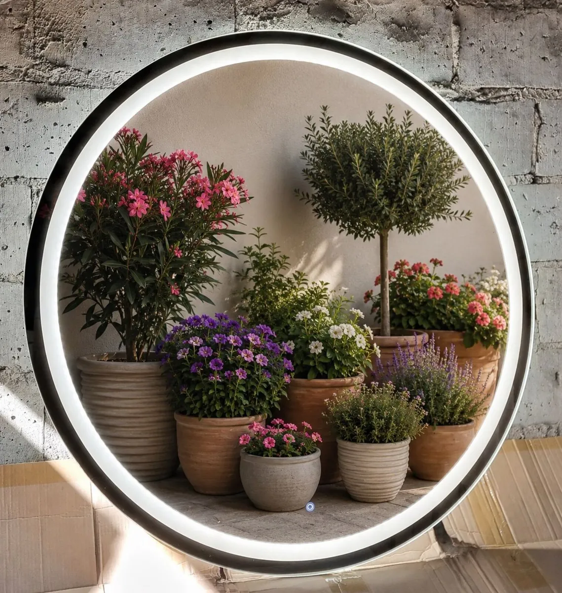 LED Bathroom Mirror Dual LED Bluetooth Speakers - Image 1
