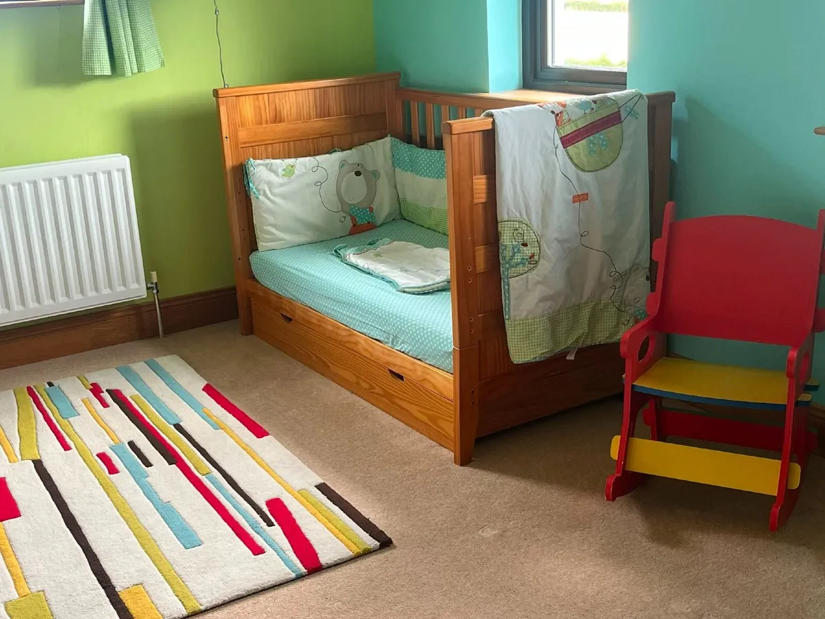 Nursery Furniture - cot, wardrobe, changer - Image 4