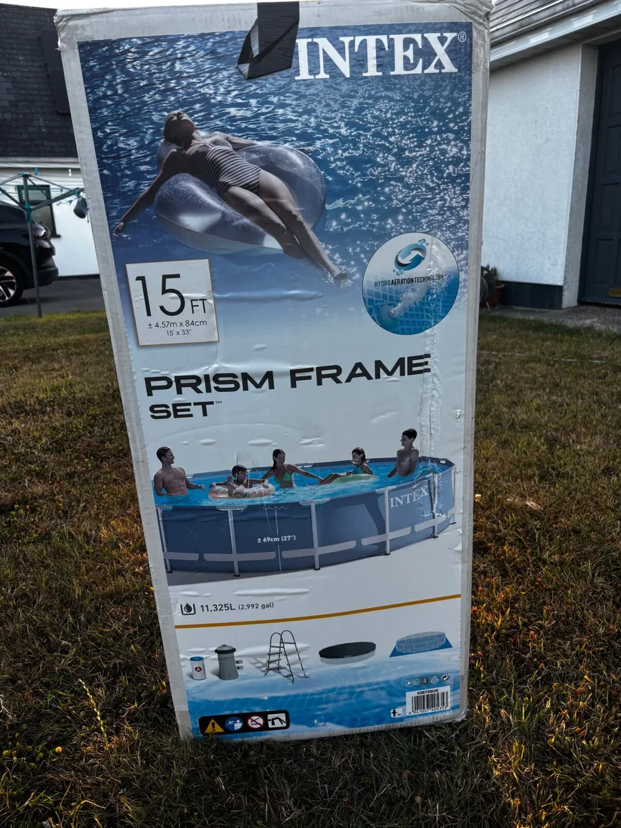 15ft Intex Prism Frame Pool - Image 1
