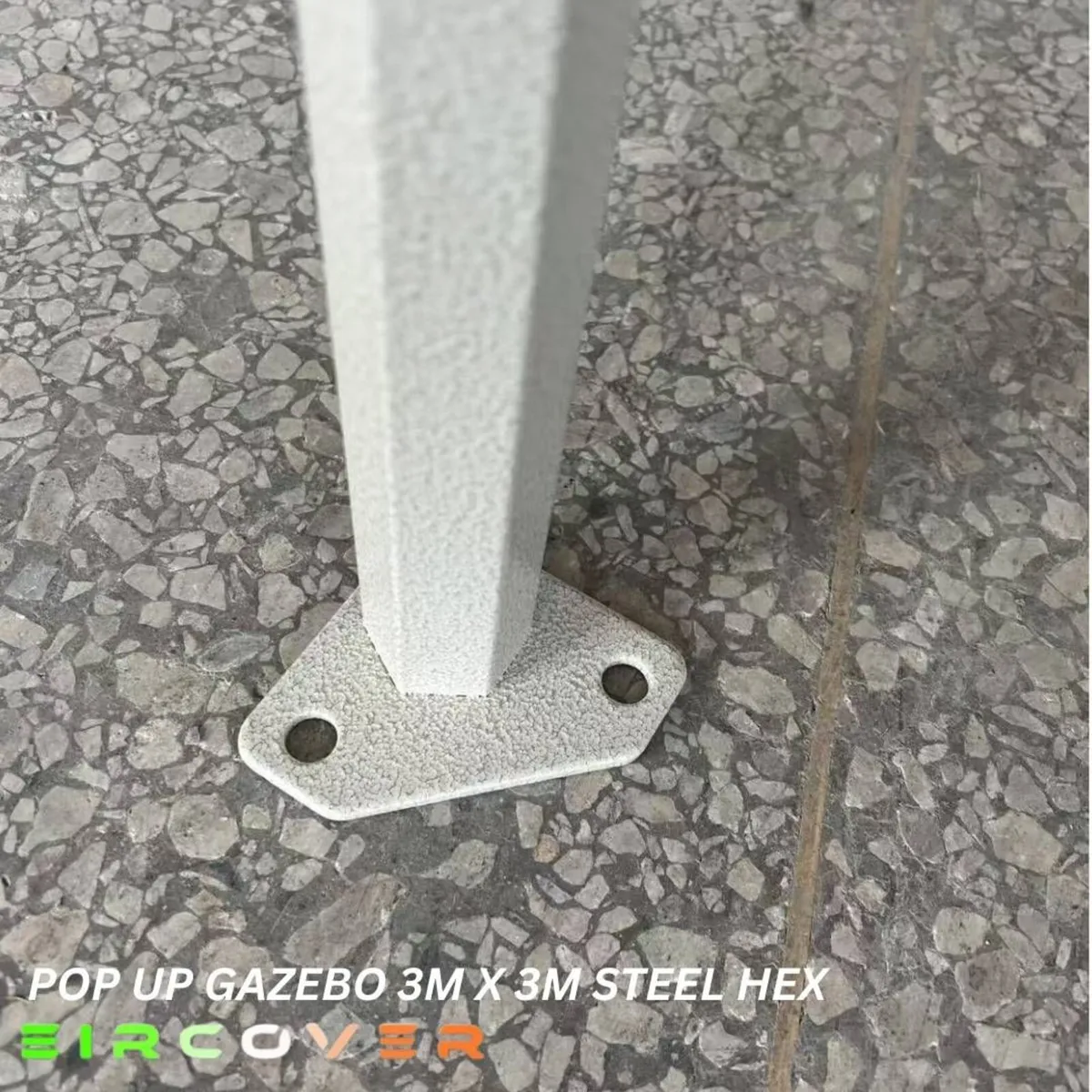 Market Grade Pop Up Gazebo Steel 40mm Hex 3m x 3m - Image 4