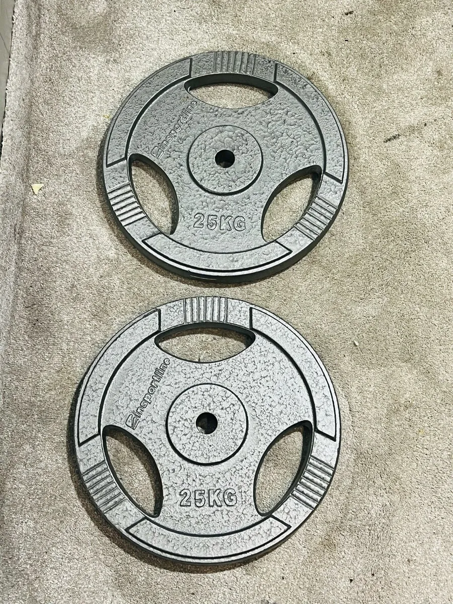 2 X 25KG PLATE 1” STANDARD - Image 1