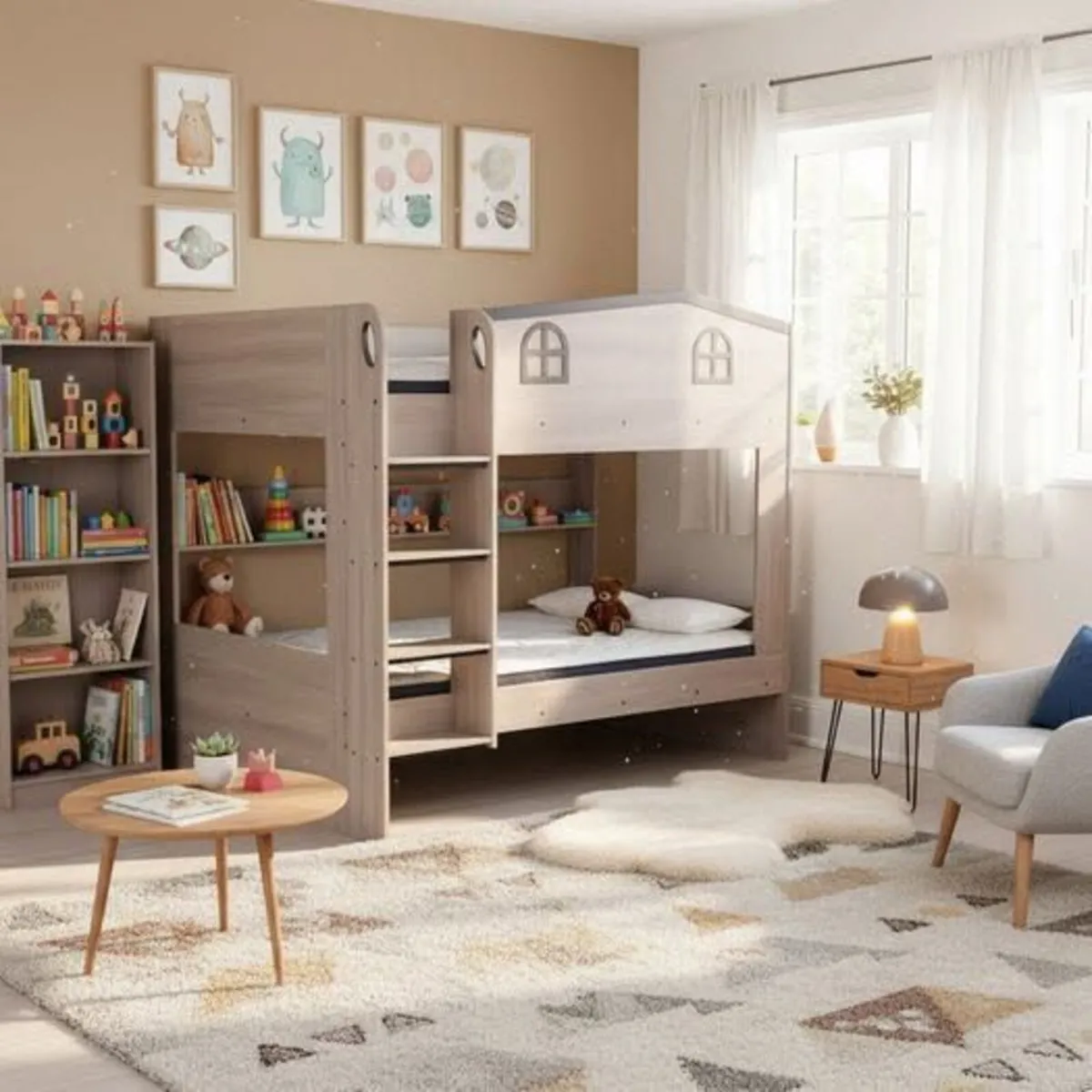 SMALL DOUBLE BUNK BEDS