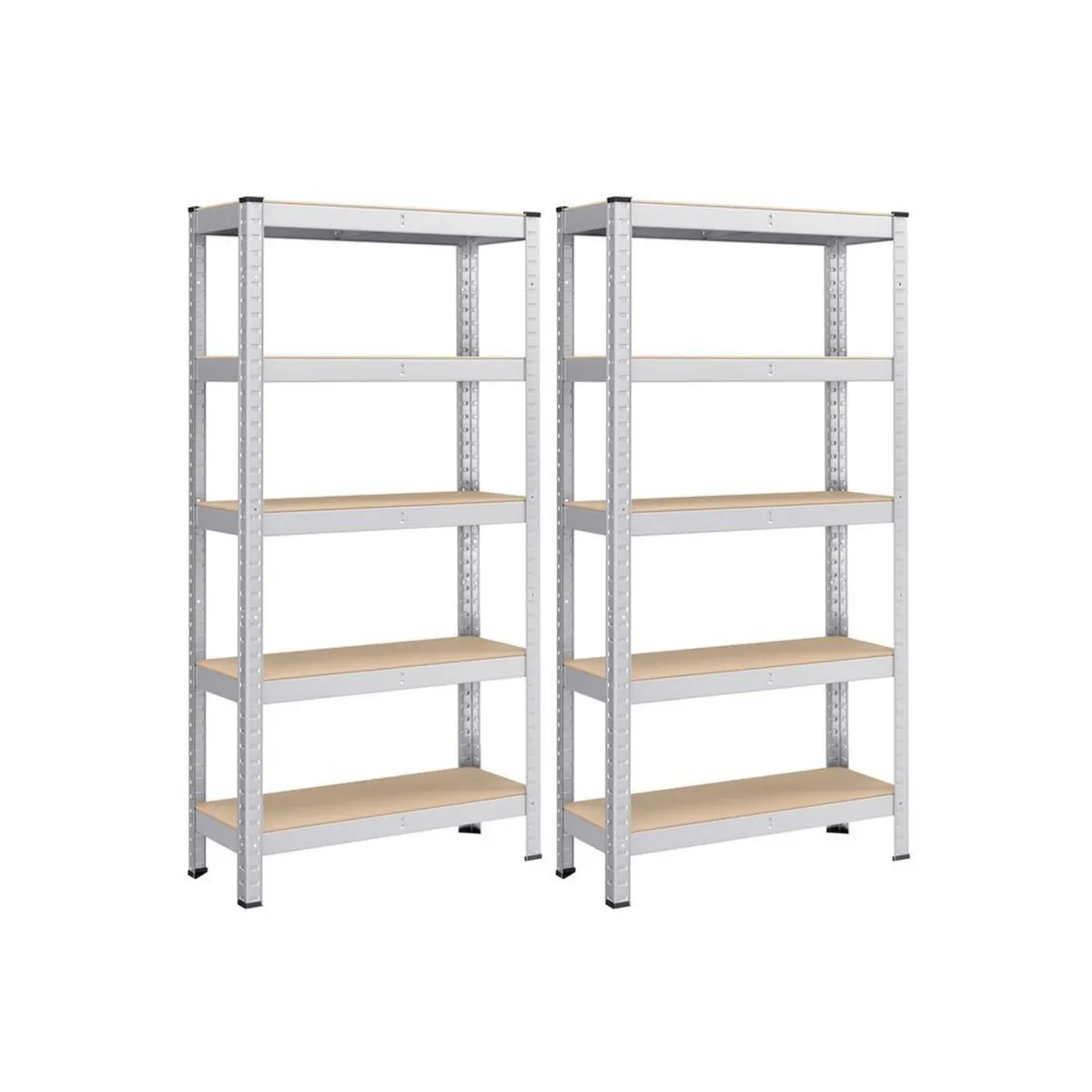 Set of 2 Heavy Duty Garage Storage Shelving Units - Image 2
