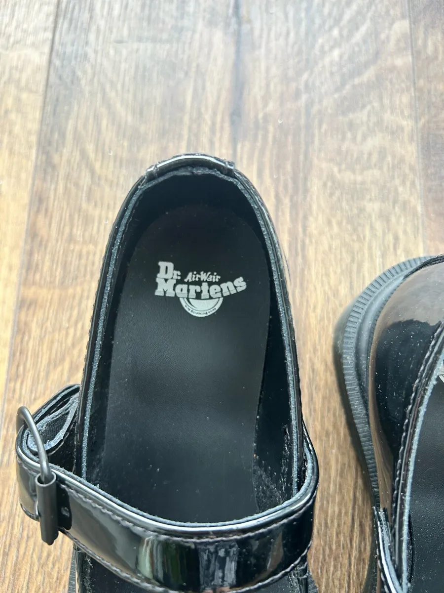 Dr Martins Mary Jane shoes black patent UK3 - Image 2