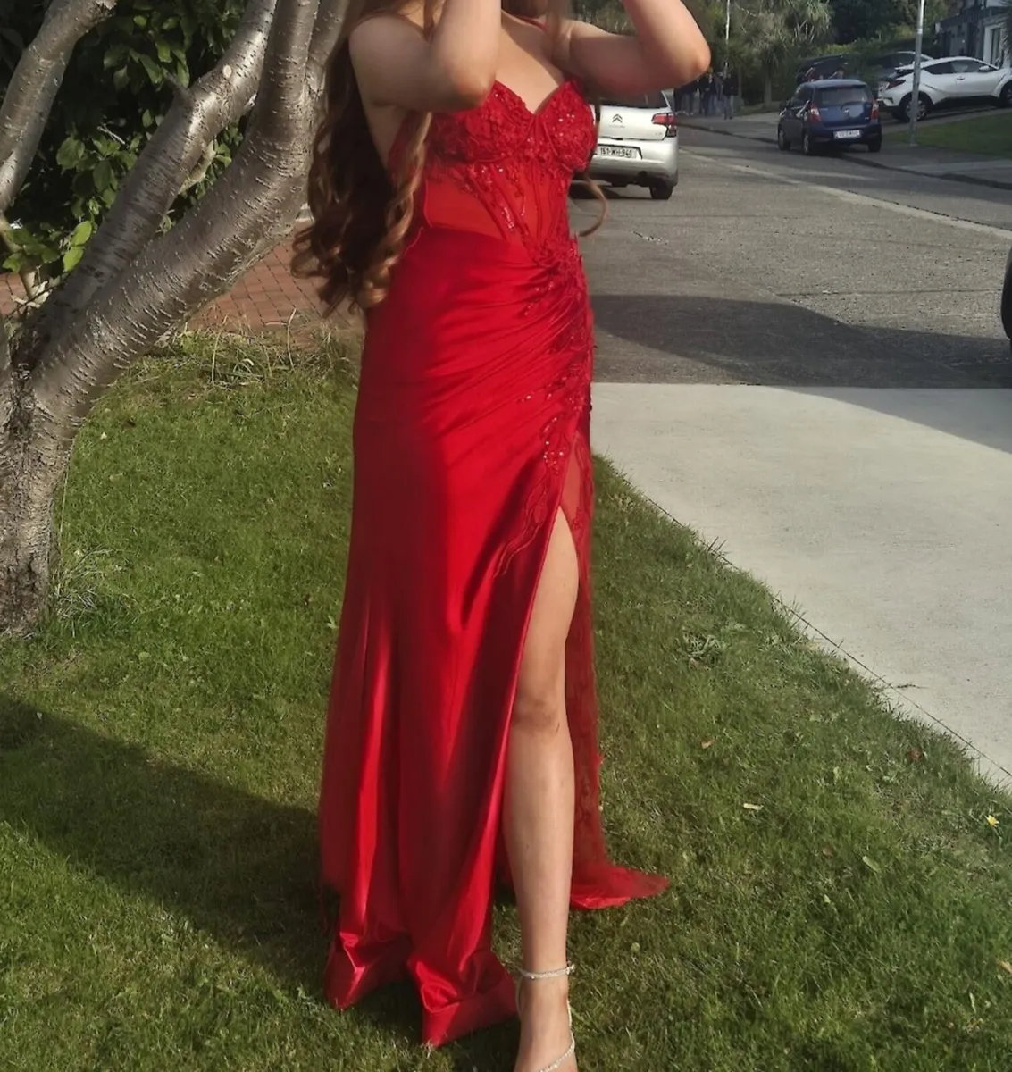 Red Dani’s Showroom Debs dress Size 6 - Image 1