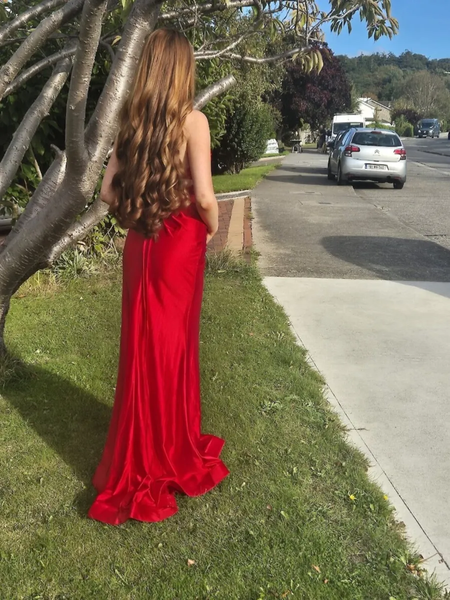 Red Dani’s Showroom Debs dress Size 6 - Image 3