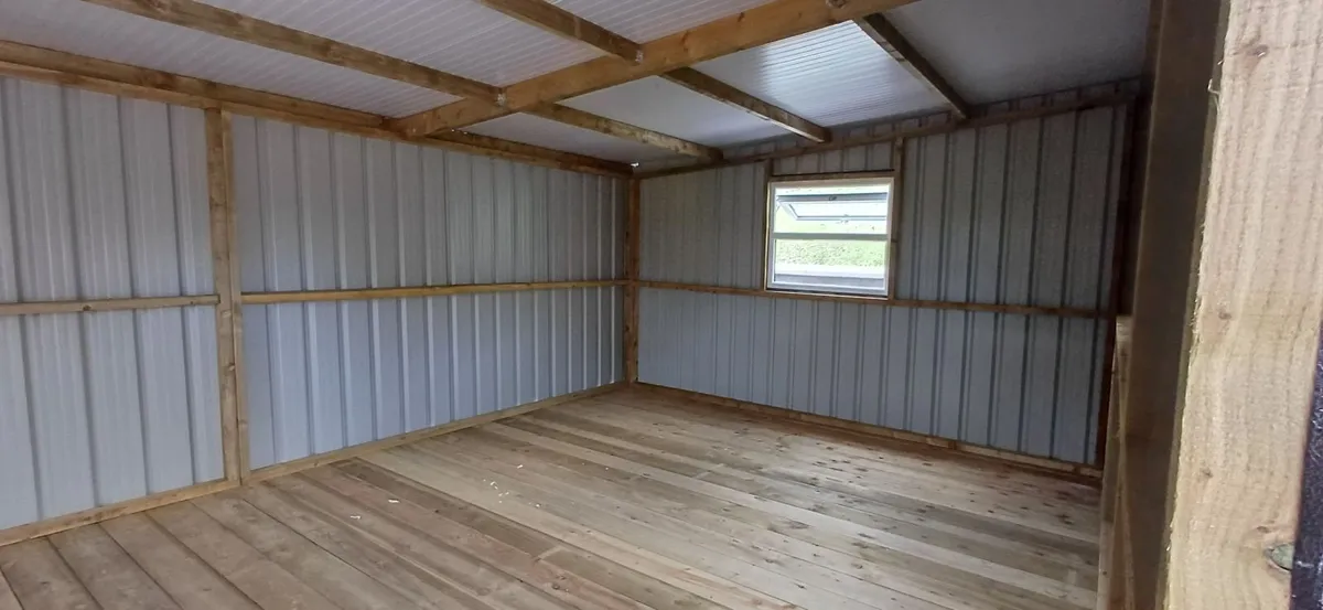 Metal shed 24ft x 14ft new - Image 1