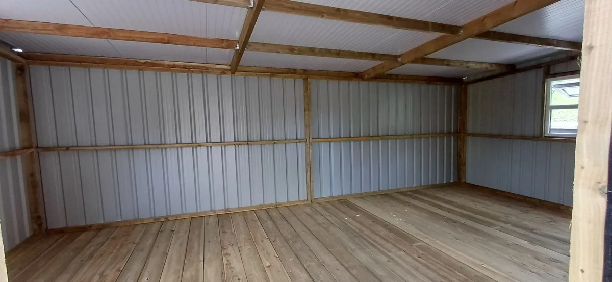 Metal shed 24ft x 14ft new - Image 2