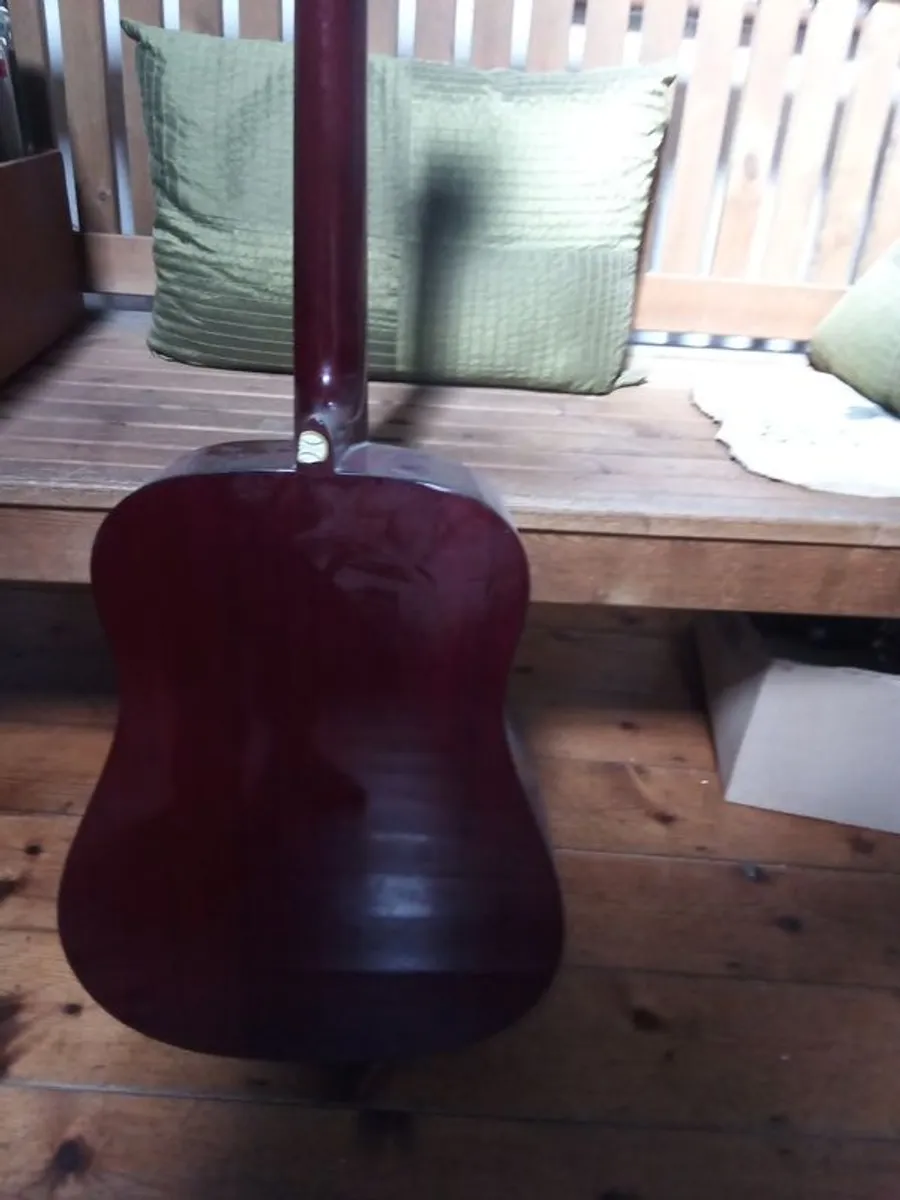 Hondo Acoustic Guitar - Image 4