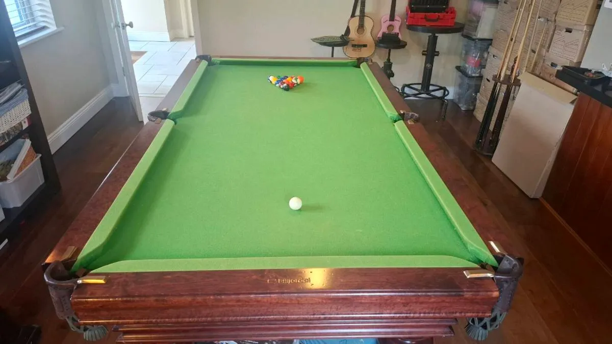 Bilijardai 8ft x 4ft Traditional pool/snook table - Image 2