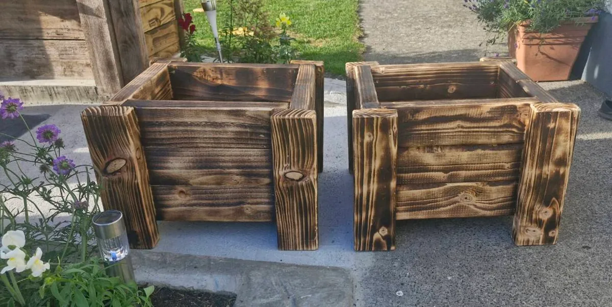 Handmade wooden planters - Image 3
