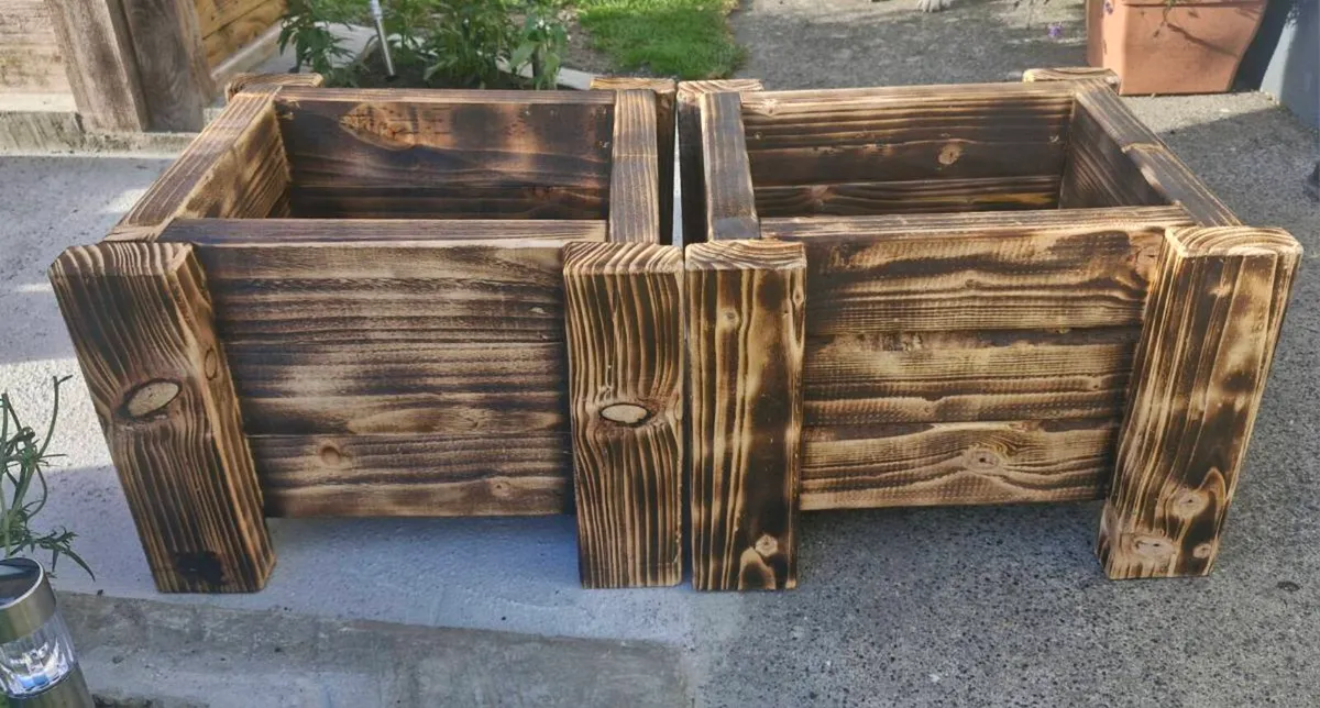 Handmade wooden planters - Image 4