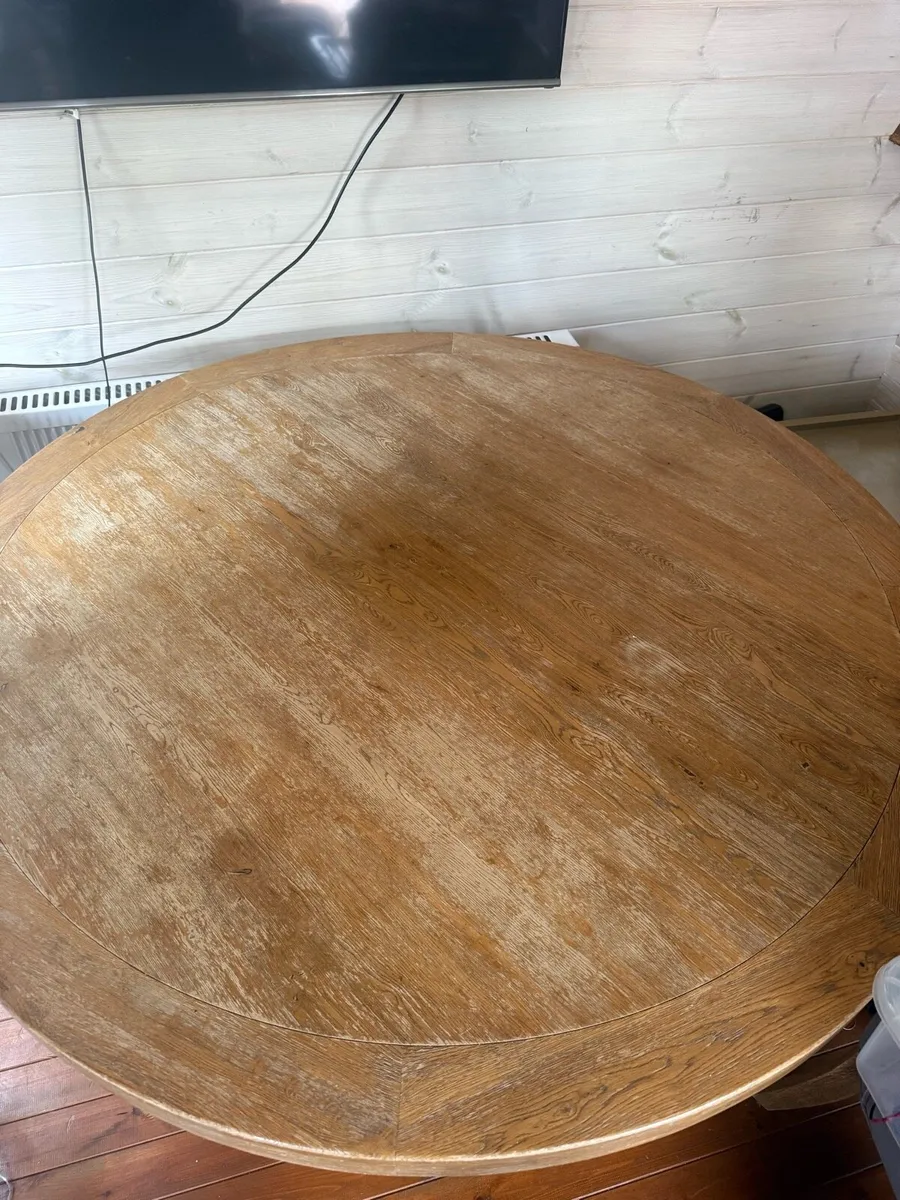 Solid Wood Dining Room Table and 6 Chairs - Image 2