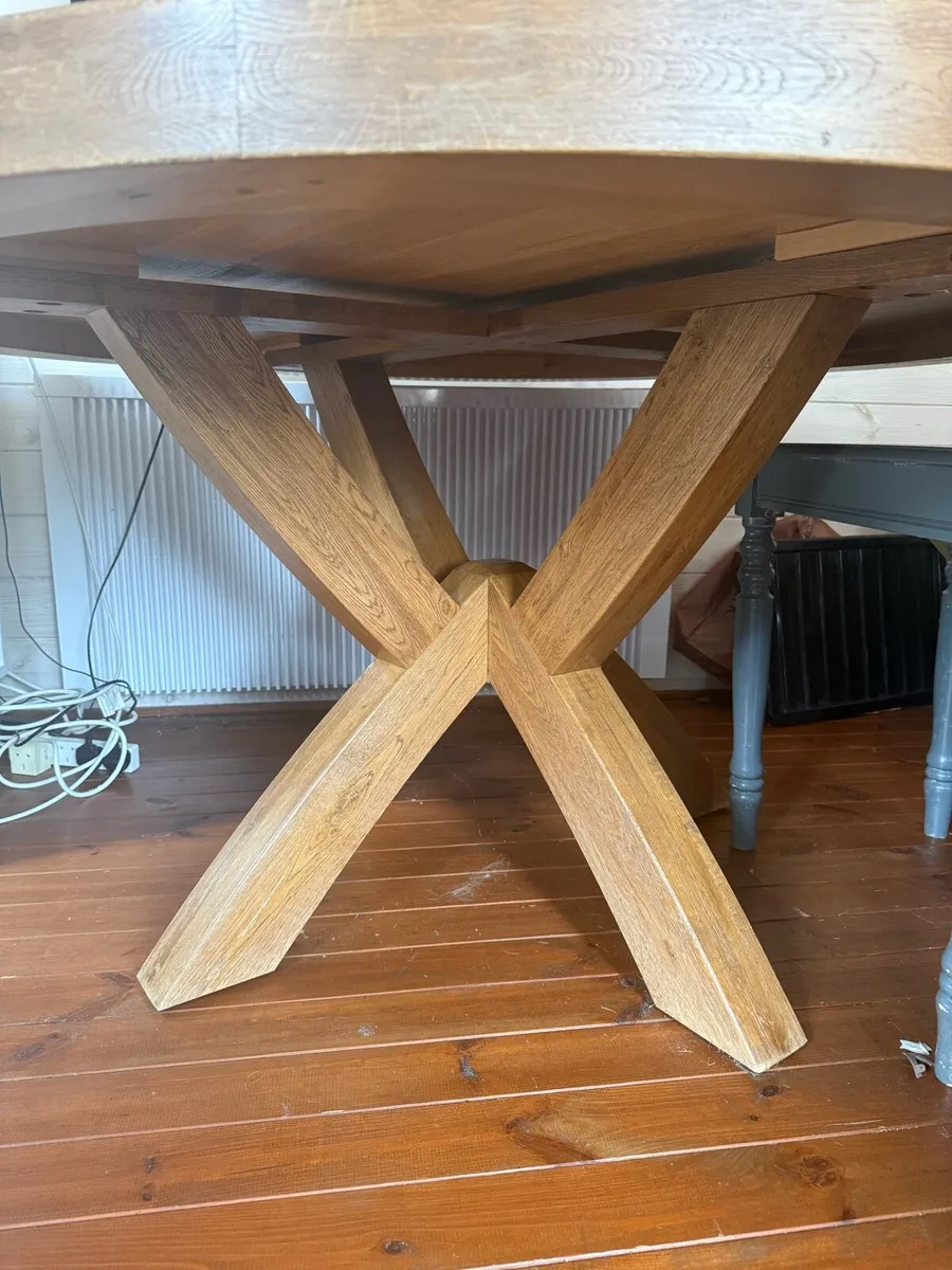 Solid Wood Dining Room Table and 6 Chairs - Image 3
