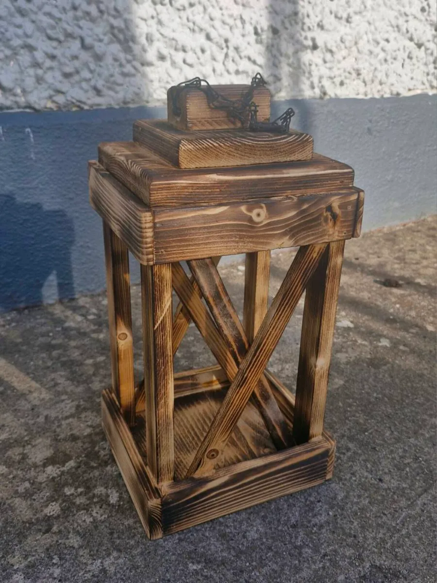 Handmade wooden lanterns - Image 1