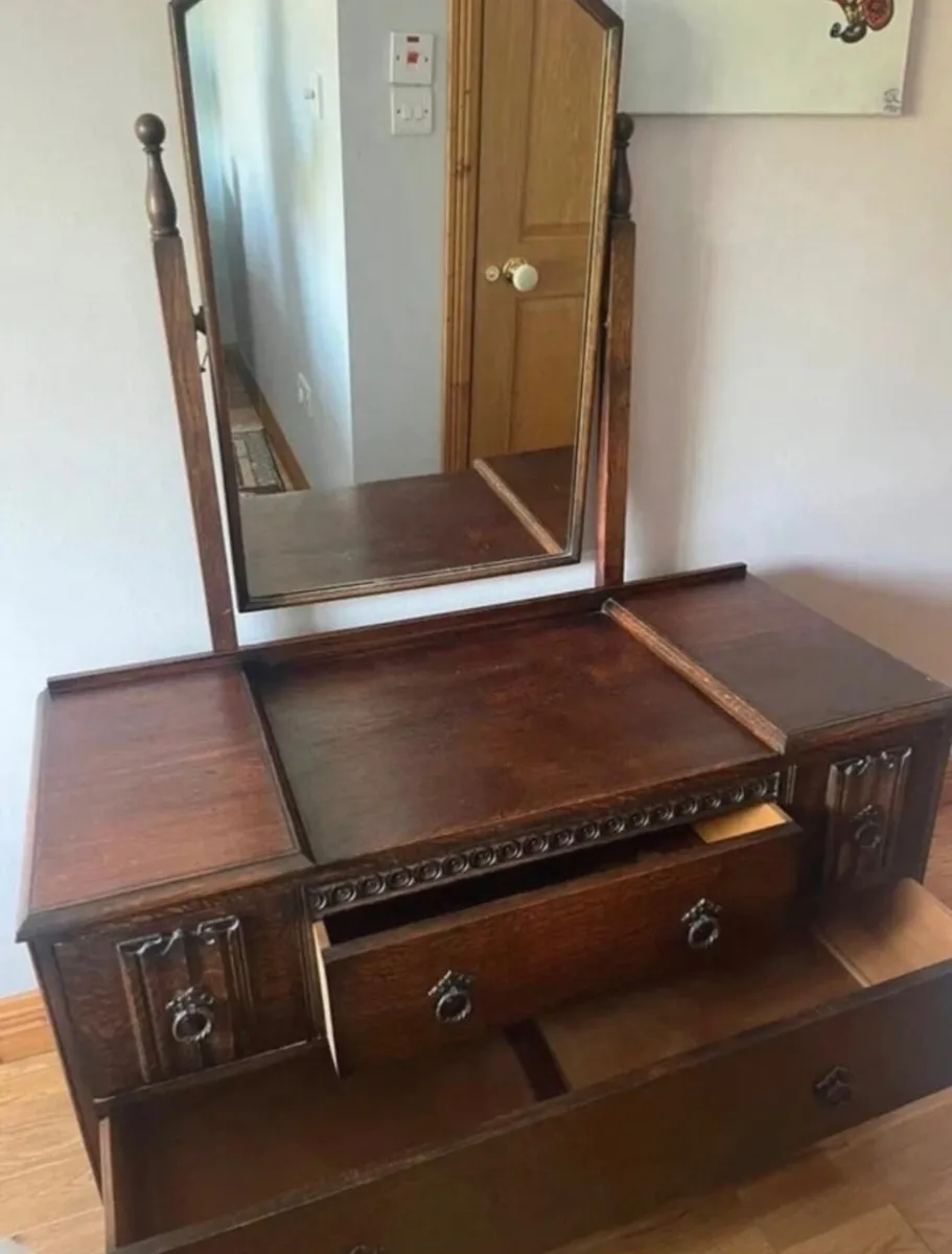 Antique wooden dressing table - Image 2