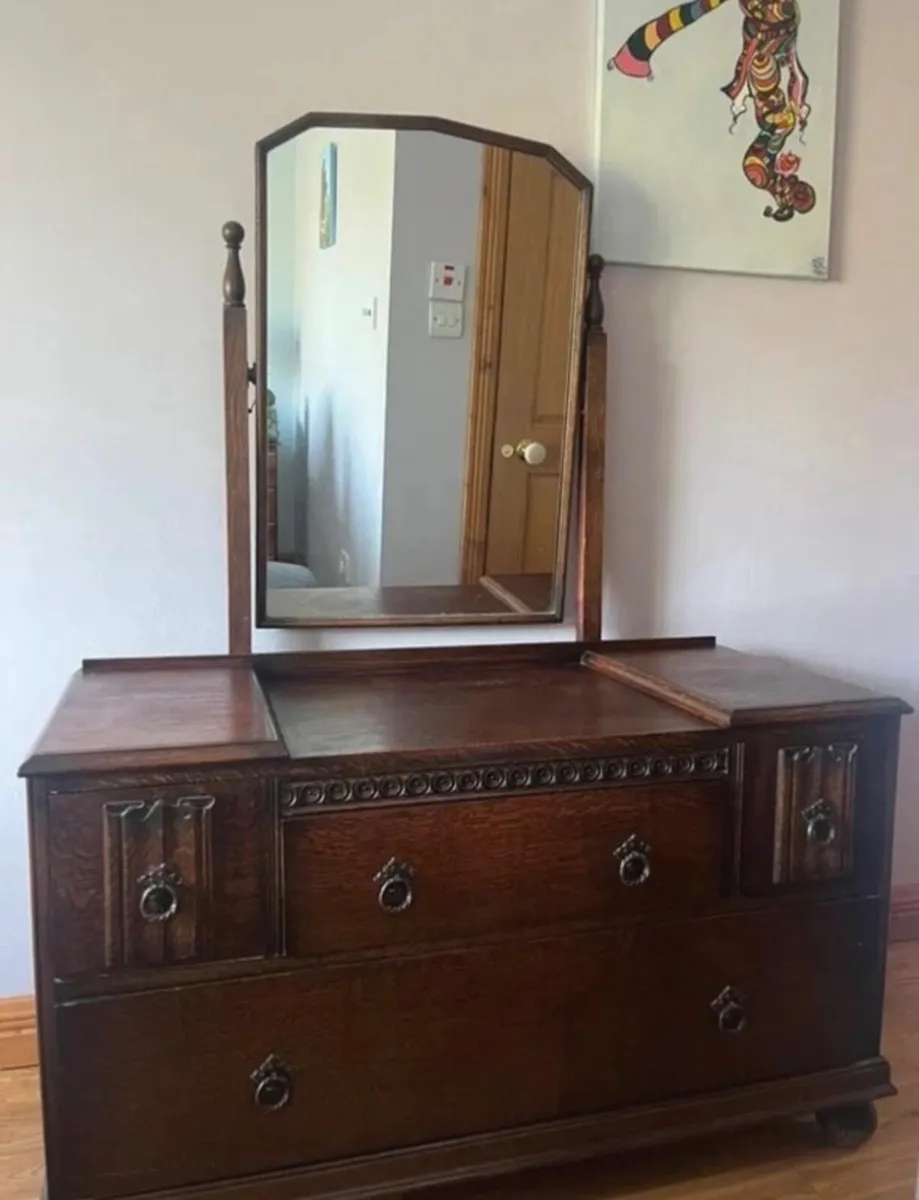 Antique wooden dressing table - Image 3