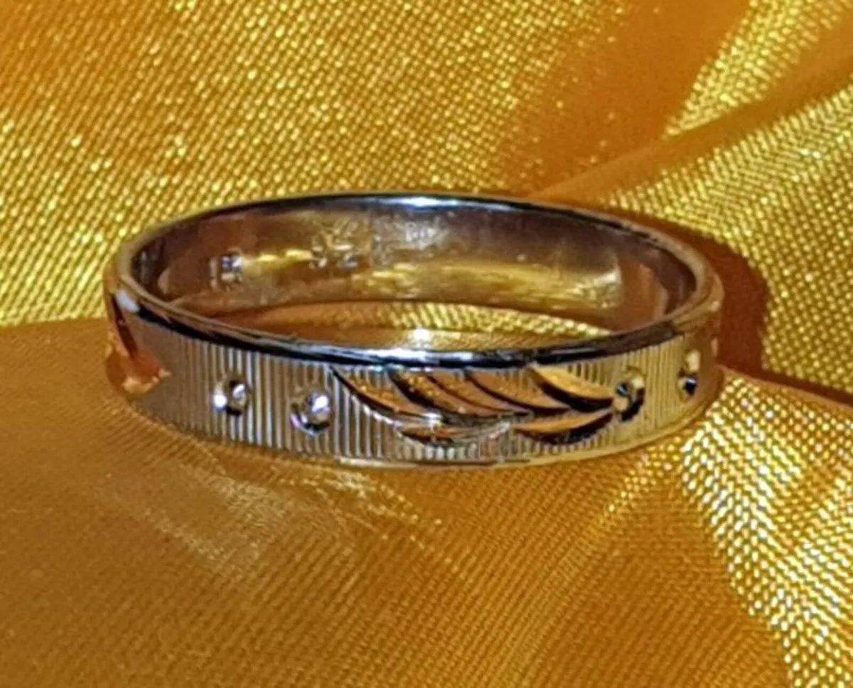 Pristine Sterling Silver &18K Accent Ring-Pristine - Image 1