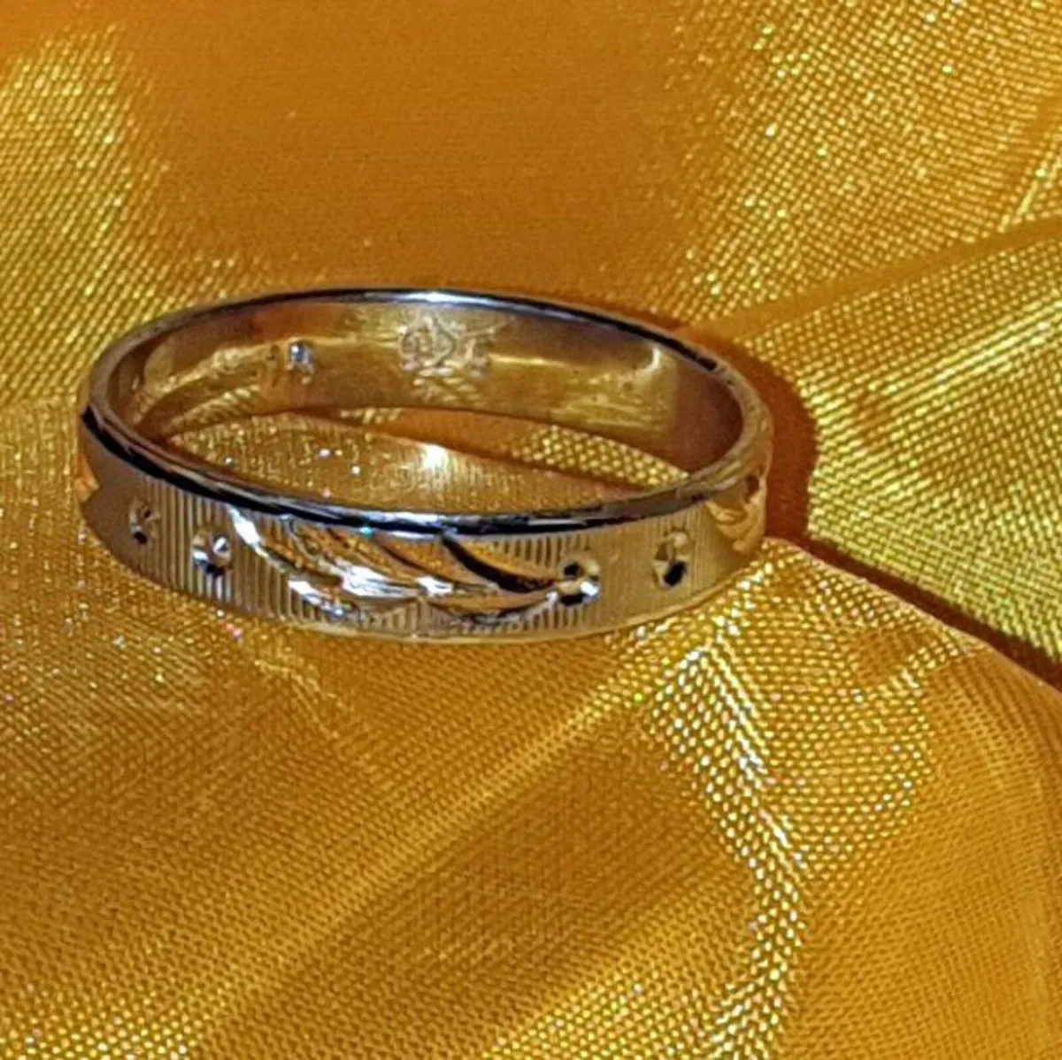 Pristine Sterling Silver &18K Accent Ring-Pristine - Image 2