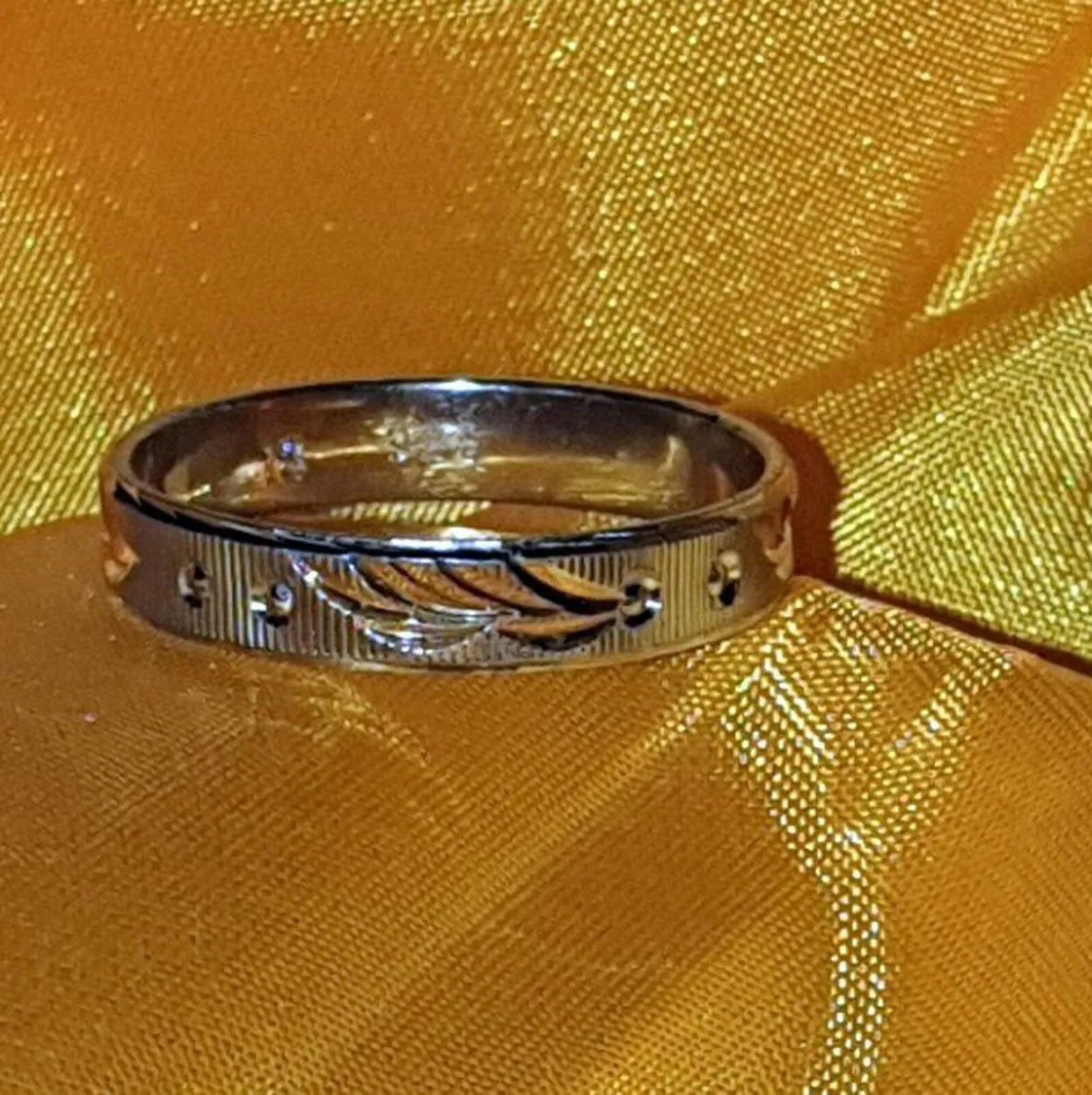 Pristine Sterling Silver &18K Accent Ring-Pristine - Image 4