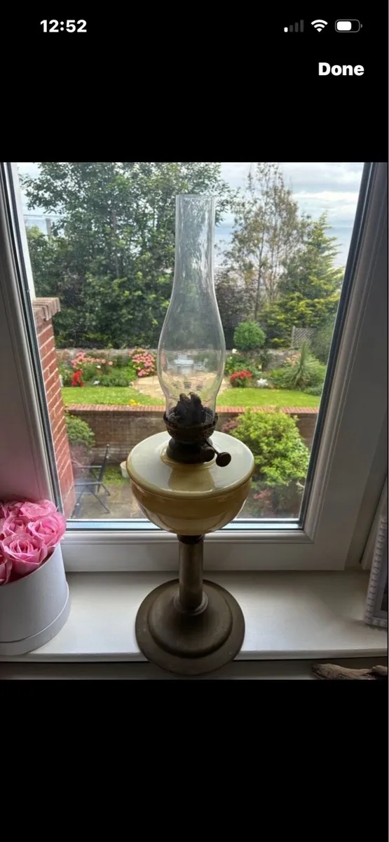 Antique Oil Lamp - Image 1