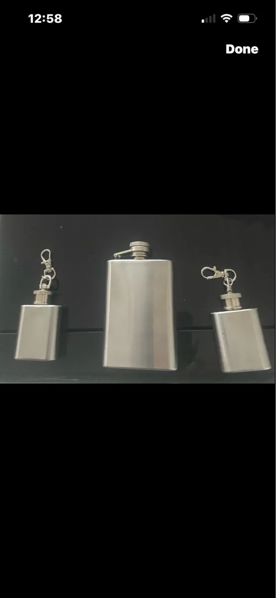 Hip Flask Set (3) - Image 1