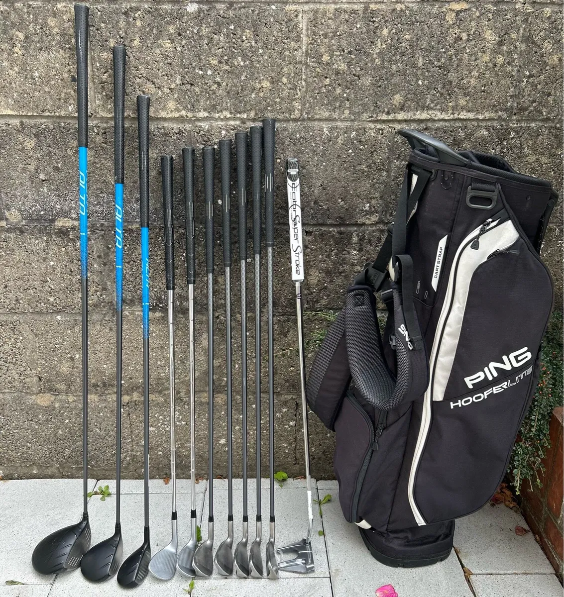 Full set of Ping G golf clubs - Image 1