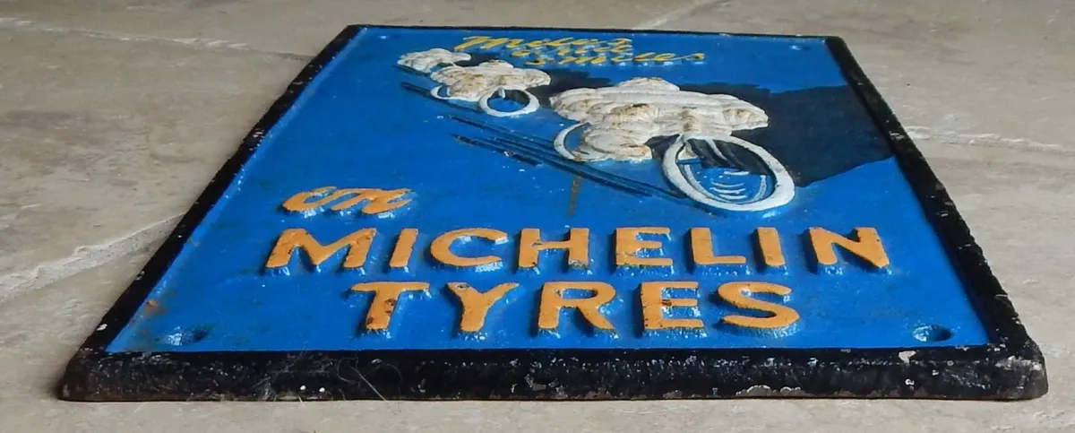 Miles and Smiles Michelin Tyres Cast Iron Plaque - Image 2