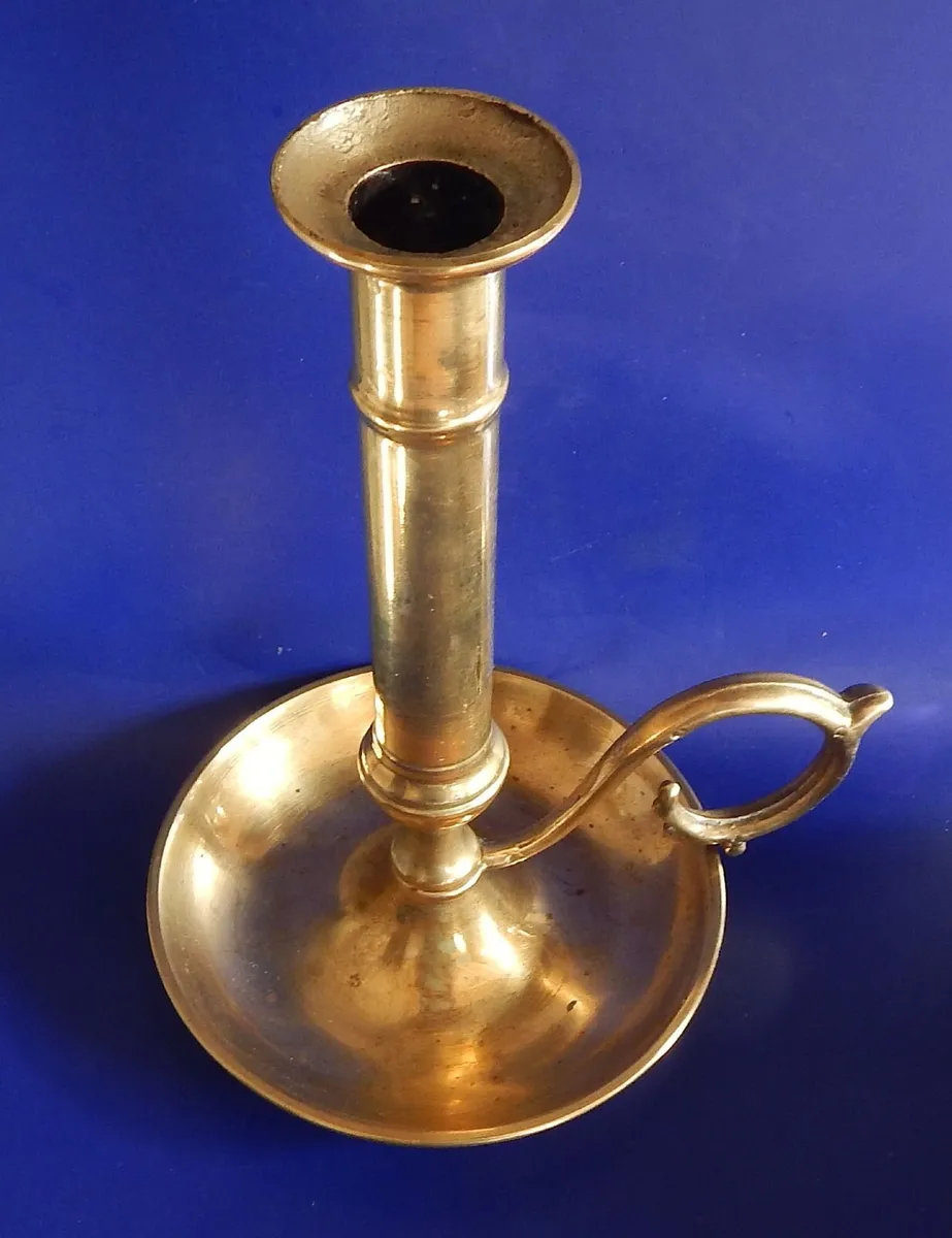 Vintage Brass Chamberstick Candle Holder - Image 2