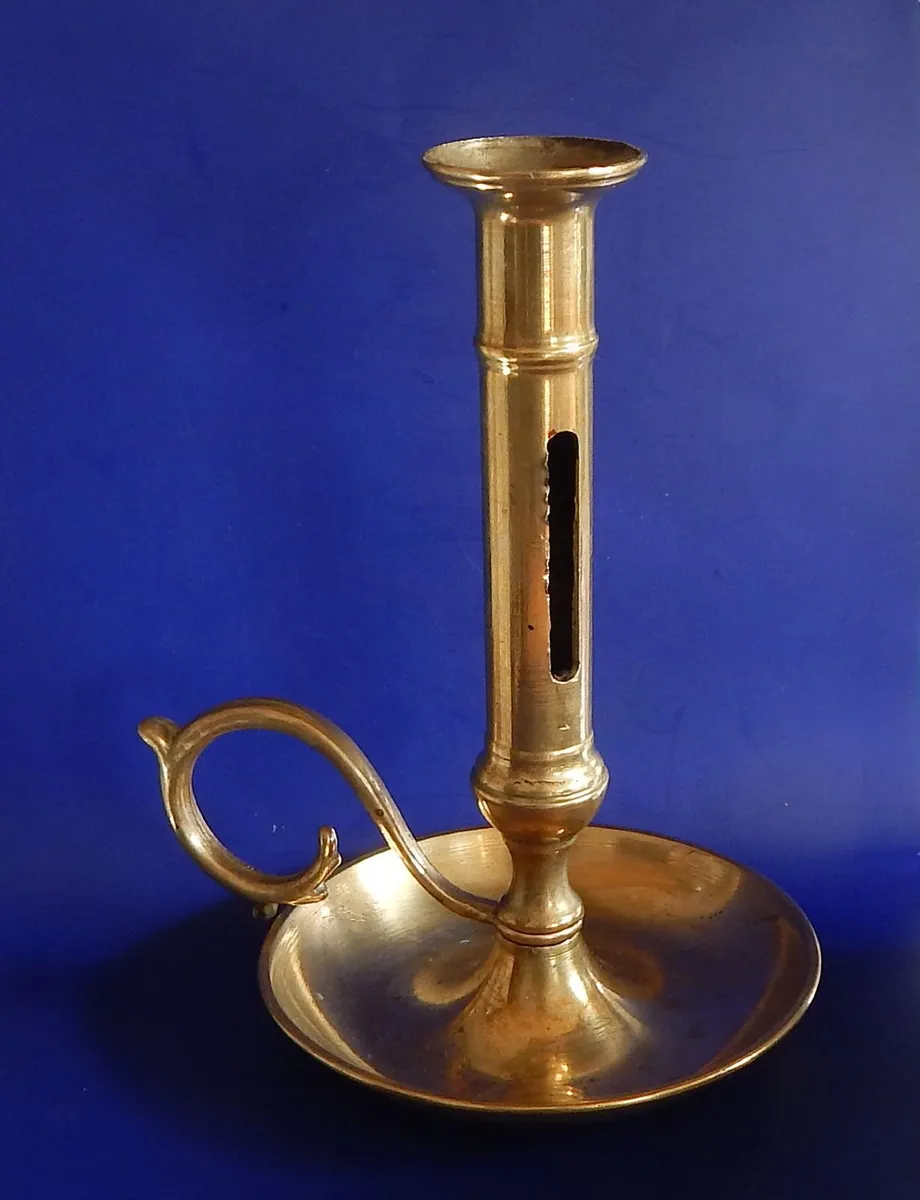 Vintage Brass Chamberstick Candle Holder - Image 4