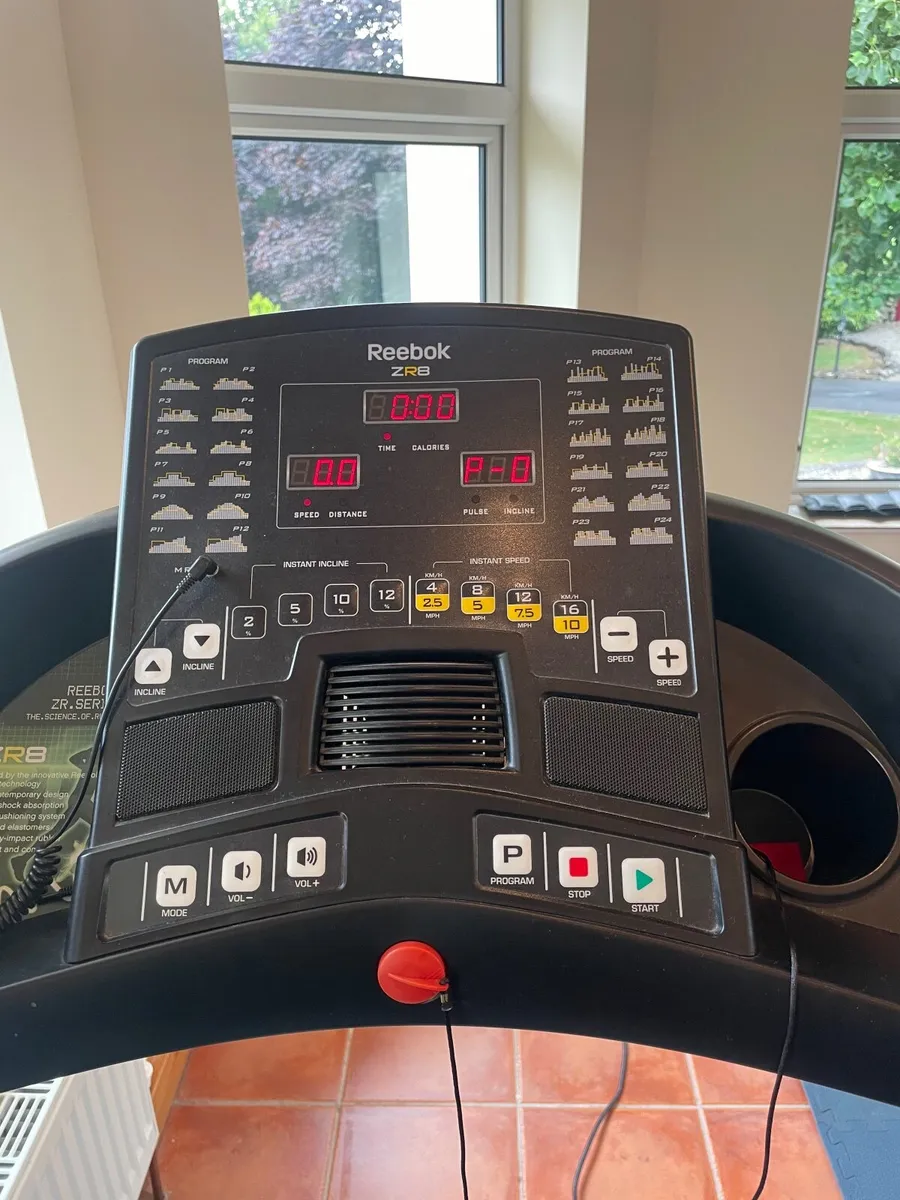 Reebok ZR8 treadmill and gym equipment - Image 3
