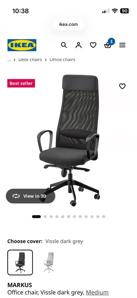 Office chair - Ikea MARKUS - Image 2