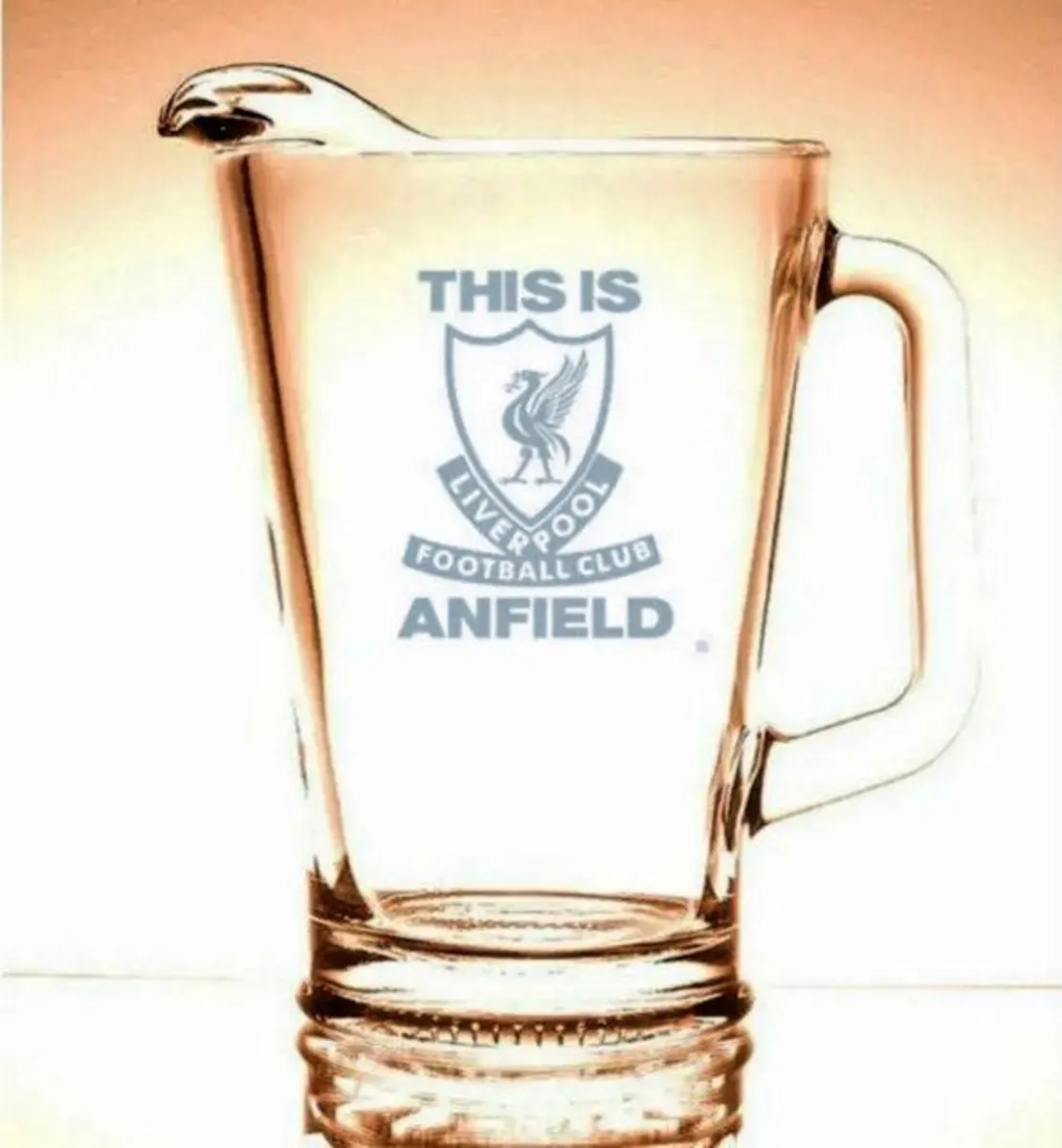 Premium Glass Football Club Pitchers-Ex Display - Image 1