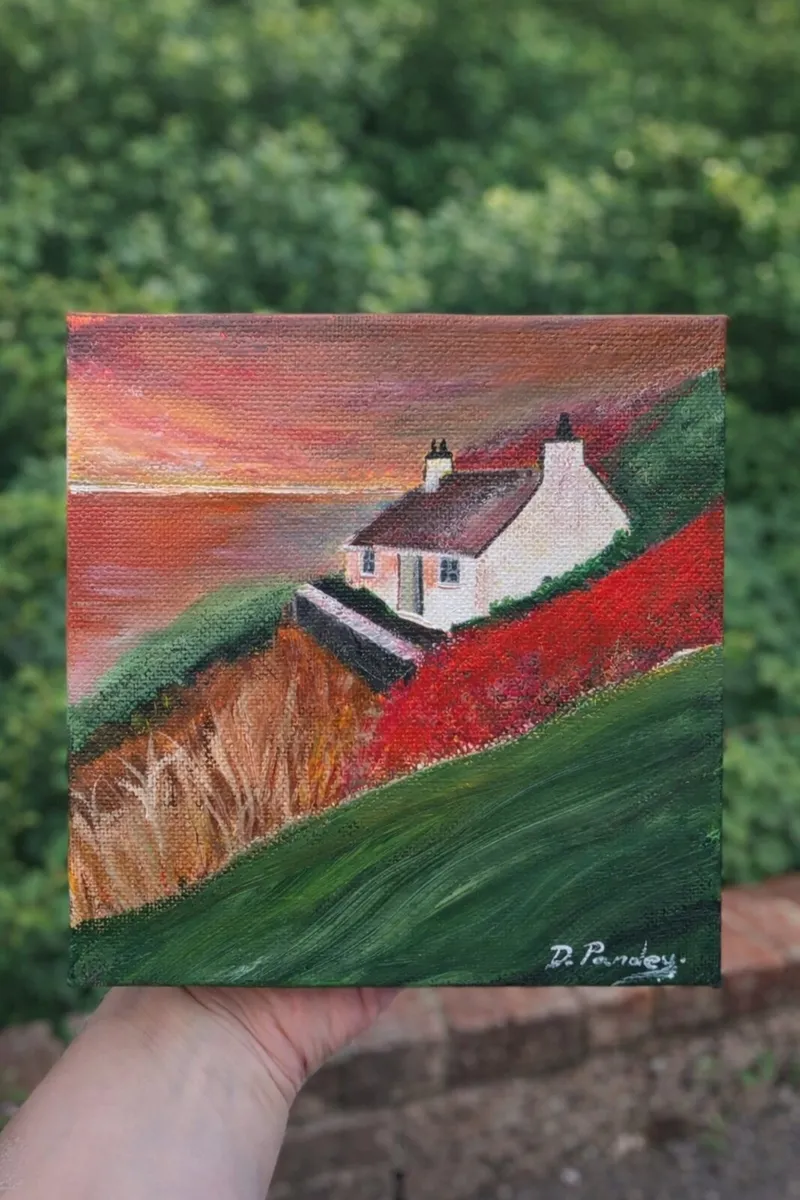 Last Light over Éire. Original acrylic painting. - Image 1