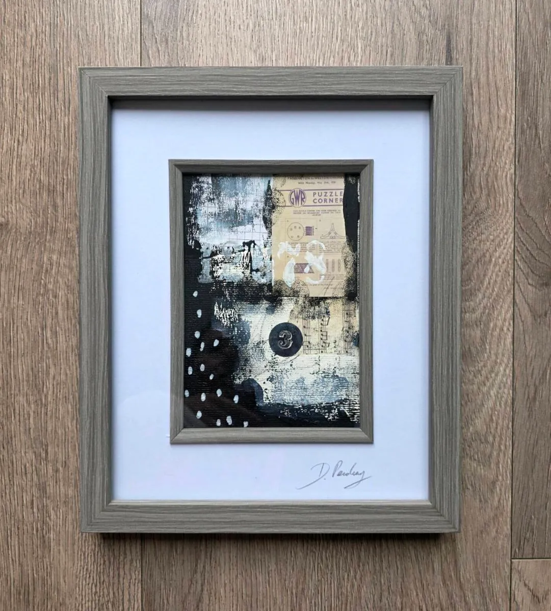 Numbered Echoes I & II, original paintings. - Image 2
