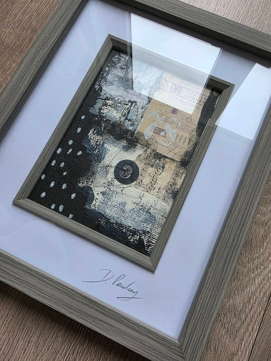 Numbered Echoes I & II, original paintings. - Image 3
