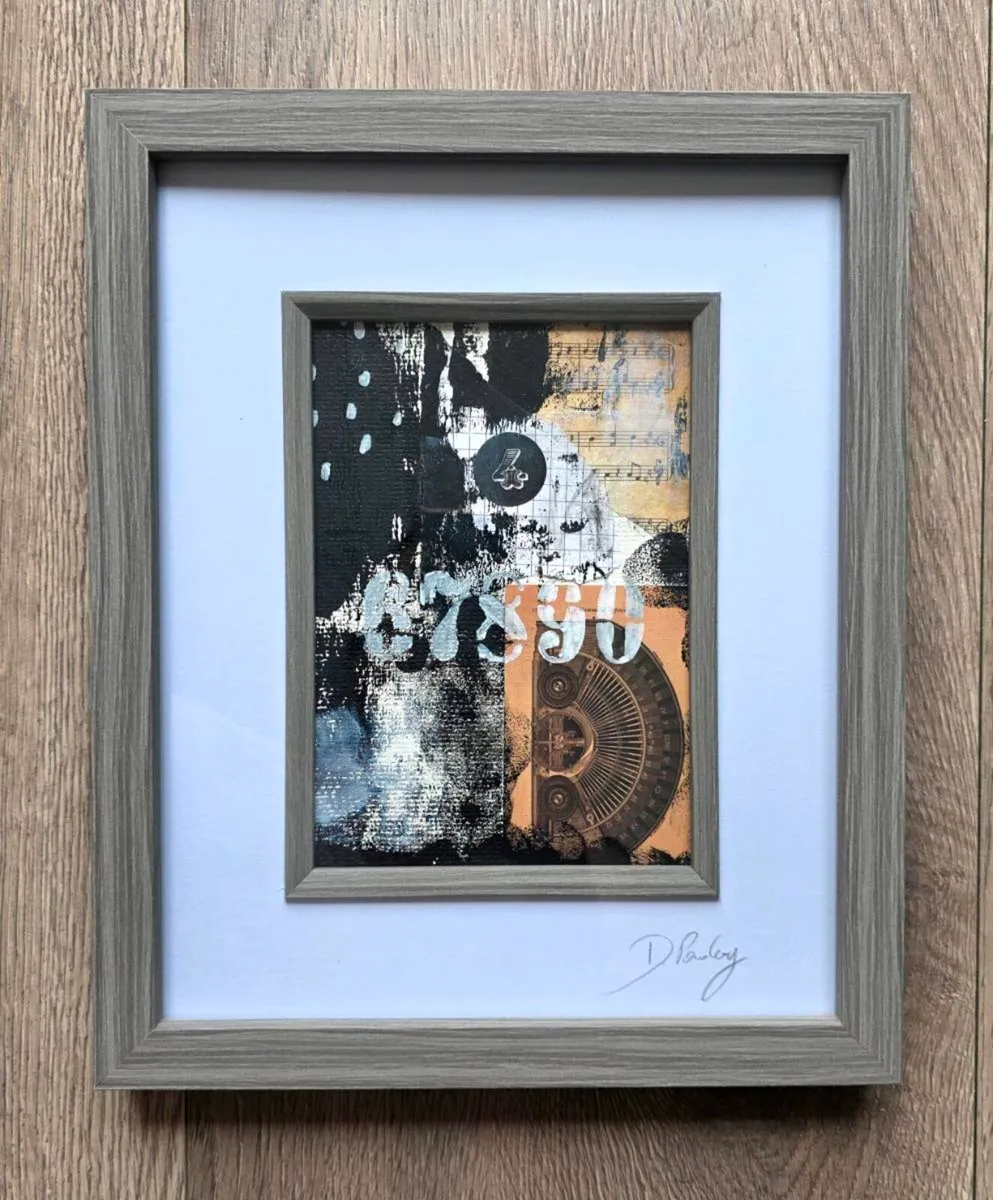Numbered Echoes I & II, original paintings. - Image 4