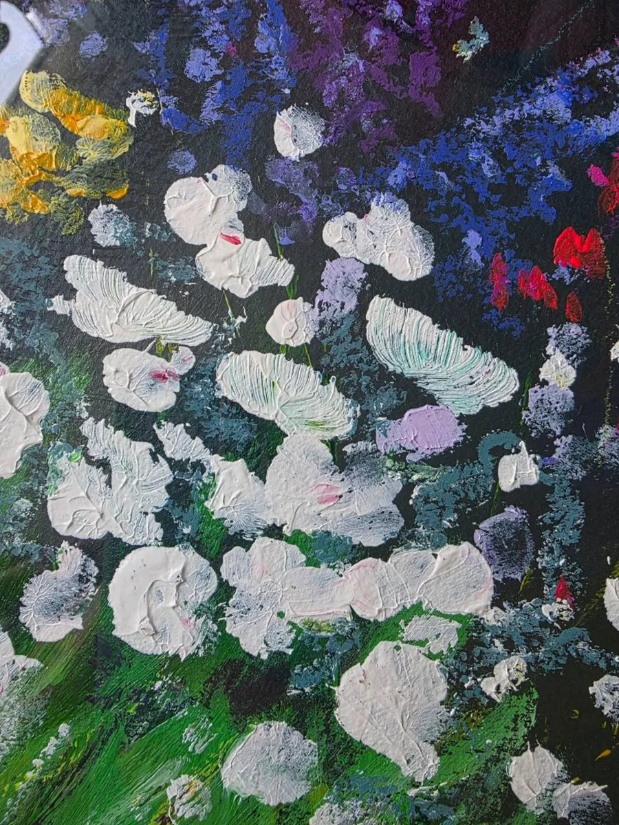 Midnight Bloom. Original painting. - Image 2