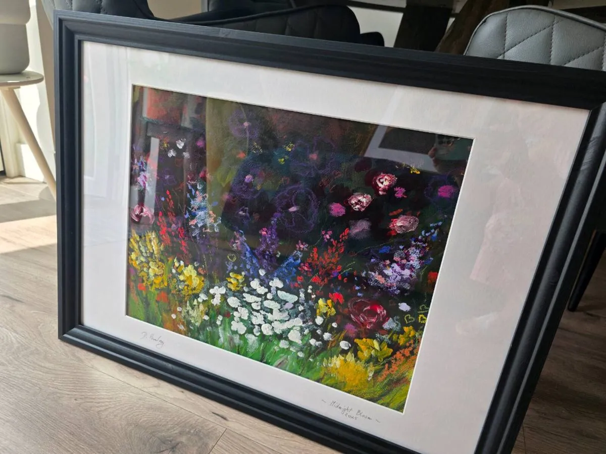 Midnight Bloom. Original painting. - Image 3