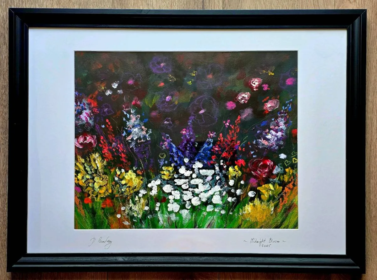 Midnight Bloom. Original painting. - Image 1