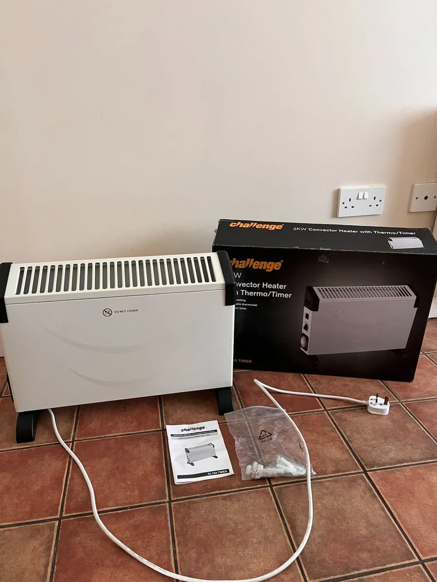 Electric Heater 2000W with Thermostat and Timer - Image 1
