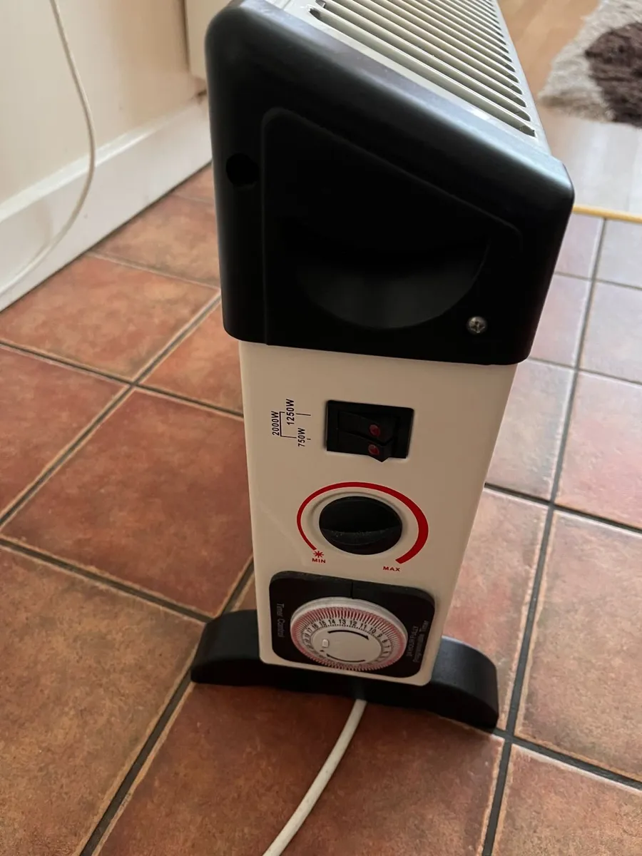 Electric Heater 2000W with Thermostat and Timer - Image 4