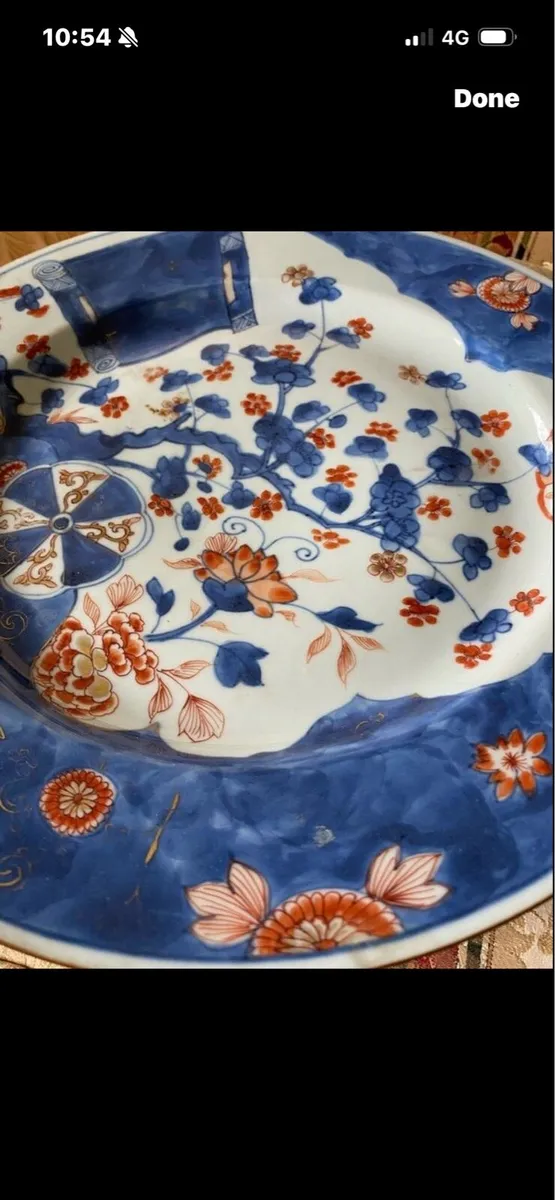 Antique Large Chinese Imari Plate - Image 4