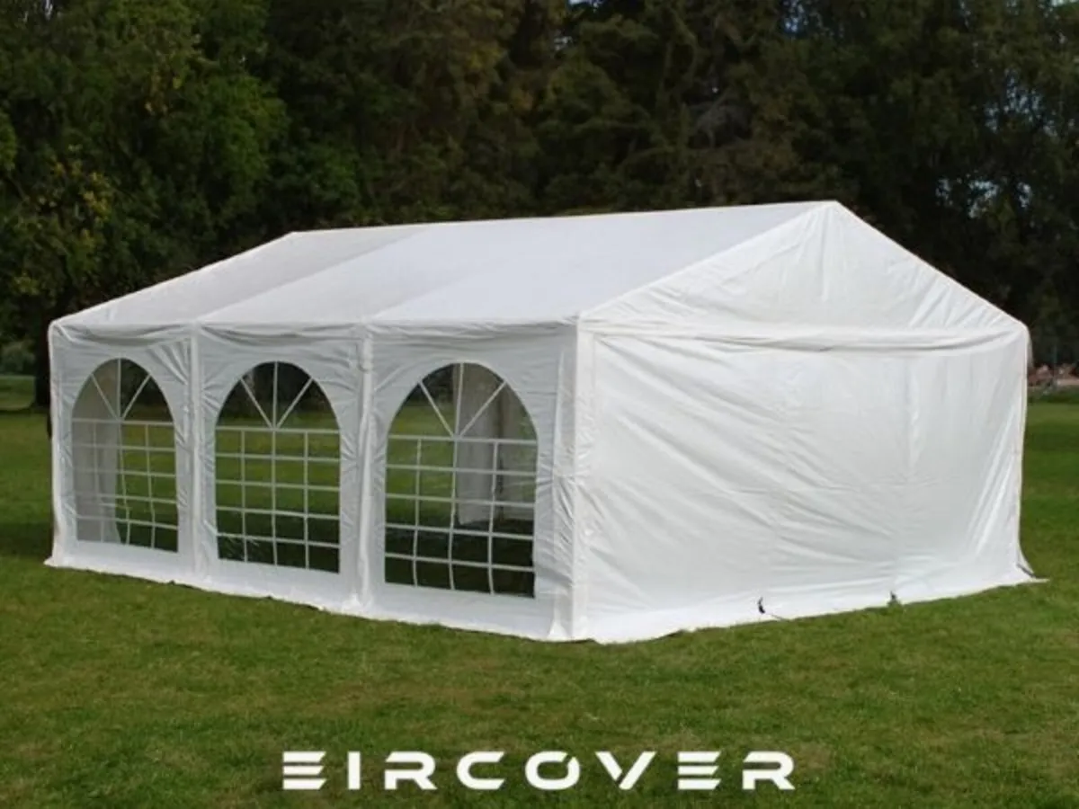 Premium Marquee 5m x 6m PVC  with Ground Bars - Image 1
