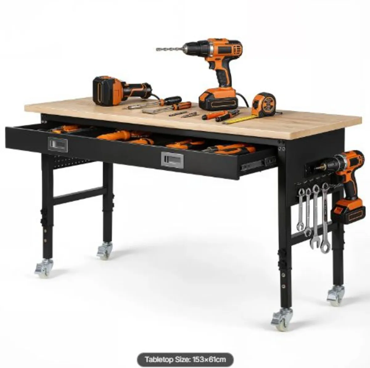 1524 mm Adjustable Workbench, 680 kg Load Capacity - Image 1