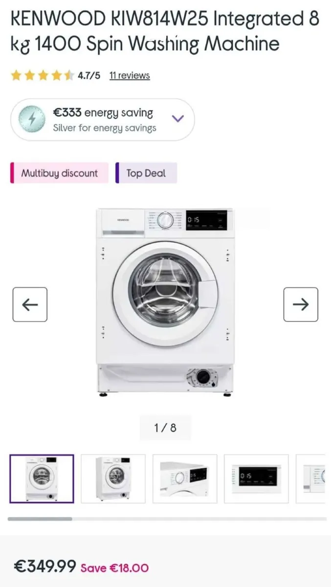 Integrated Washing machine - Image 2