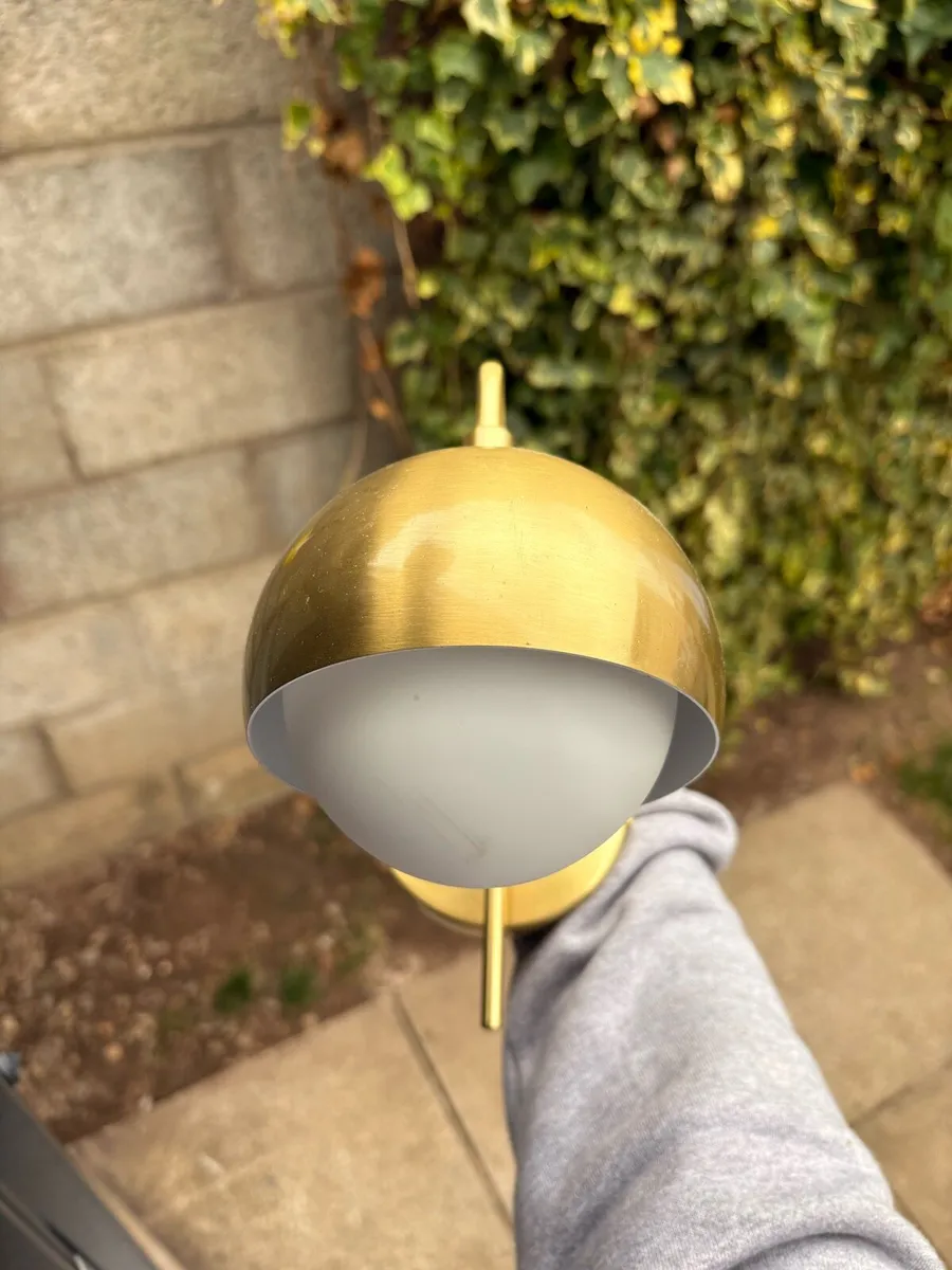 Brass wall mounted lamp set - Image 1