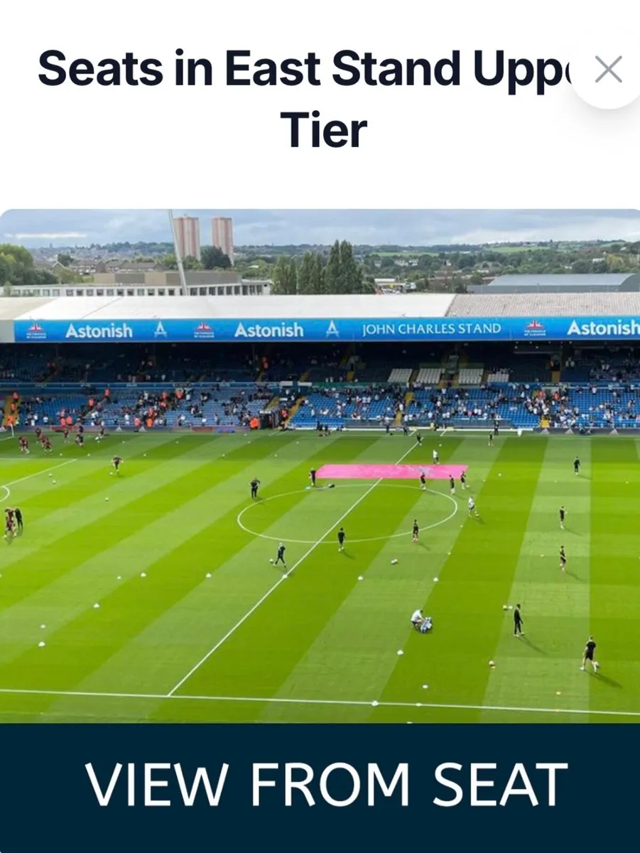 2 x Leeds vs. Brentford Hospitality Tickets - Image 3